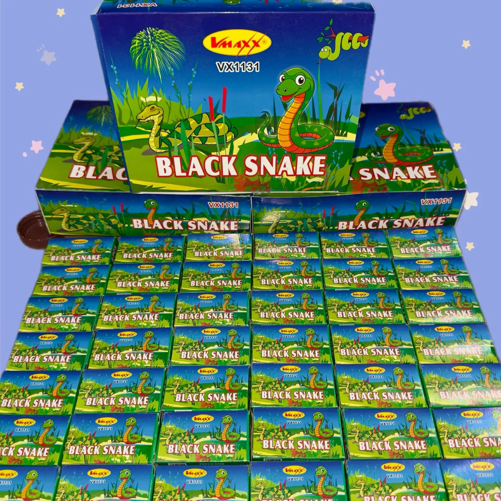 Black Snake - Kobra - Petasan Tai - 1 Box Isi 48 Pack X 6 Pcs