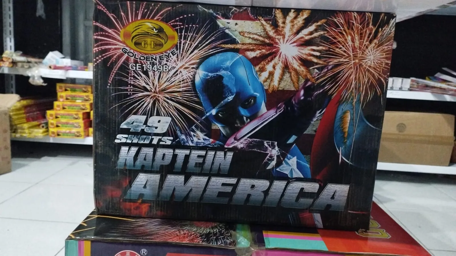 Kaptain Amerika 49 Shot 1.9” Inchi Terbesar