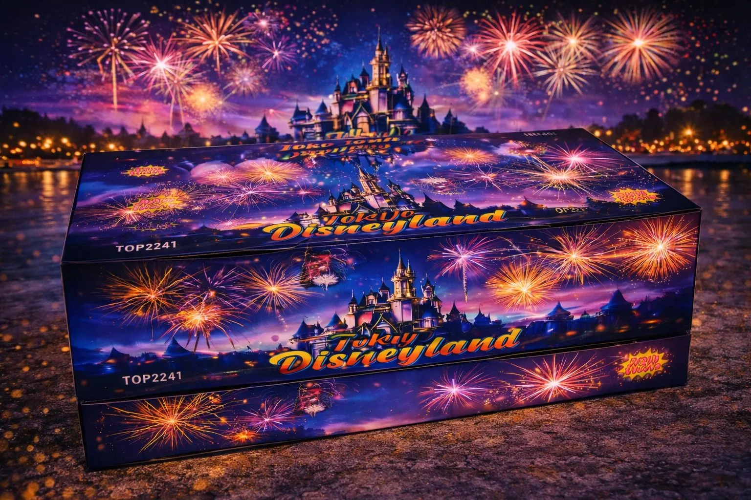 Kembang Api Cake Tokyo Disneyland 228 Shots 1.0 Inch Cake Fireworks