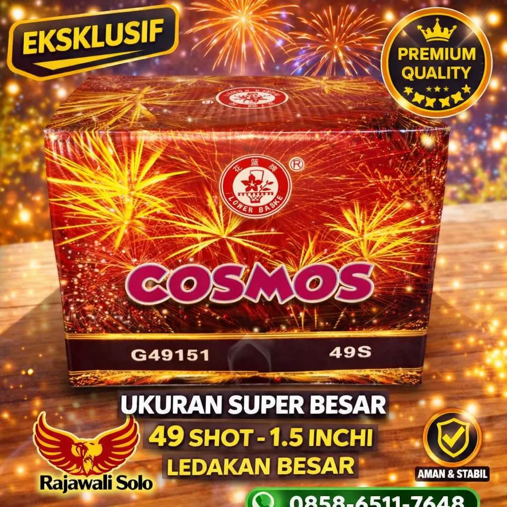 Kembang Api Kotak - Cosmos 49 Shot 1,5 Inchi