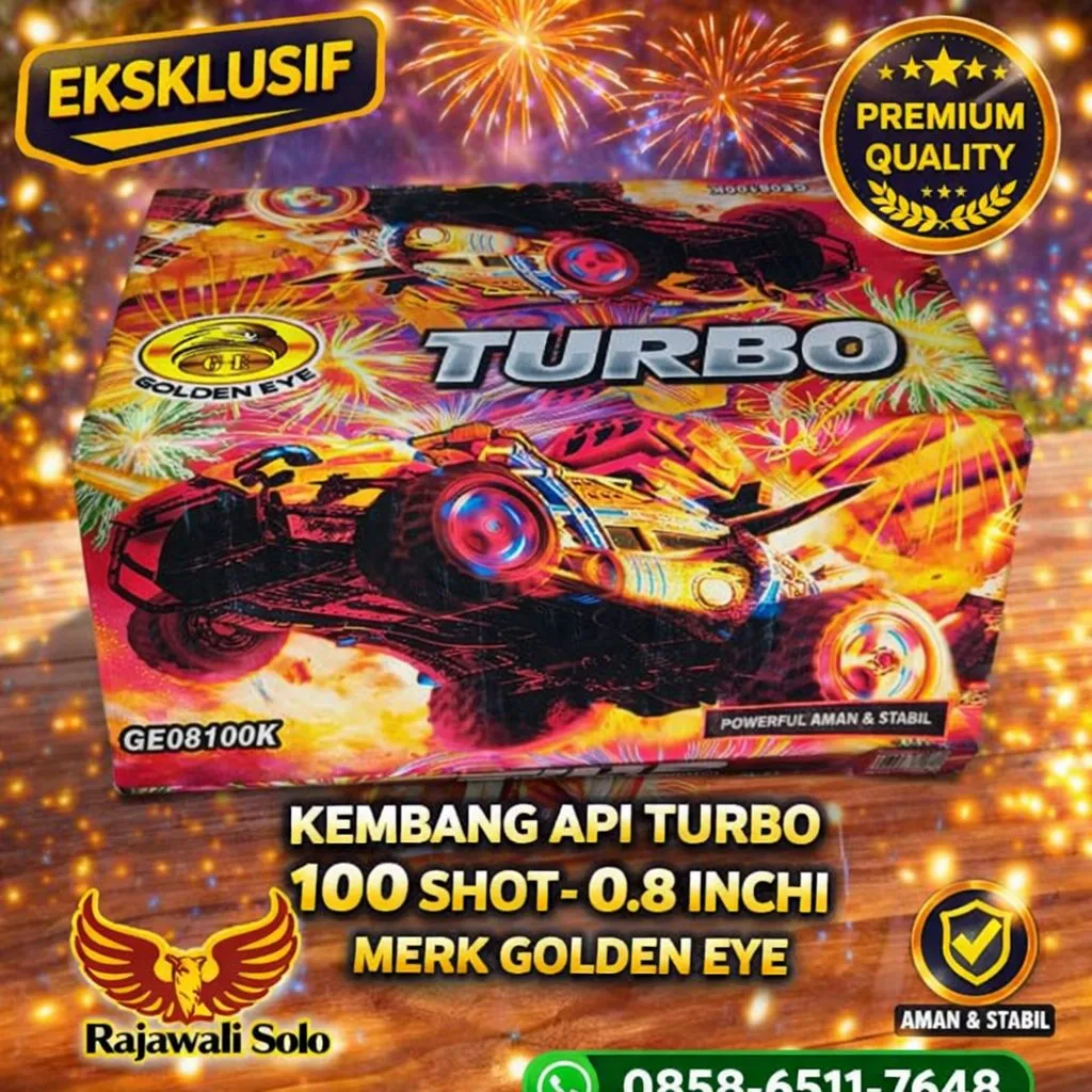 Kembang Api Cakes - Kotak Turbo 100 Shots 0.8” Ge 08100s