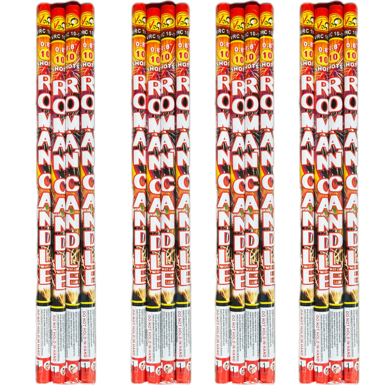 Roman Candle 10 Shot 0,8 Inch - Harga Untuk 1 Pack 4 Batang — ROMAN