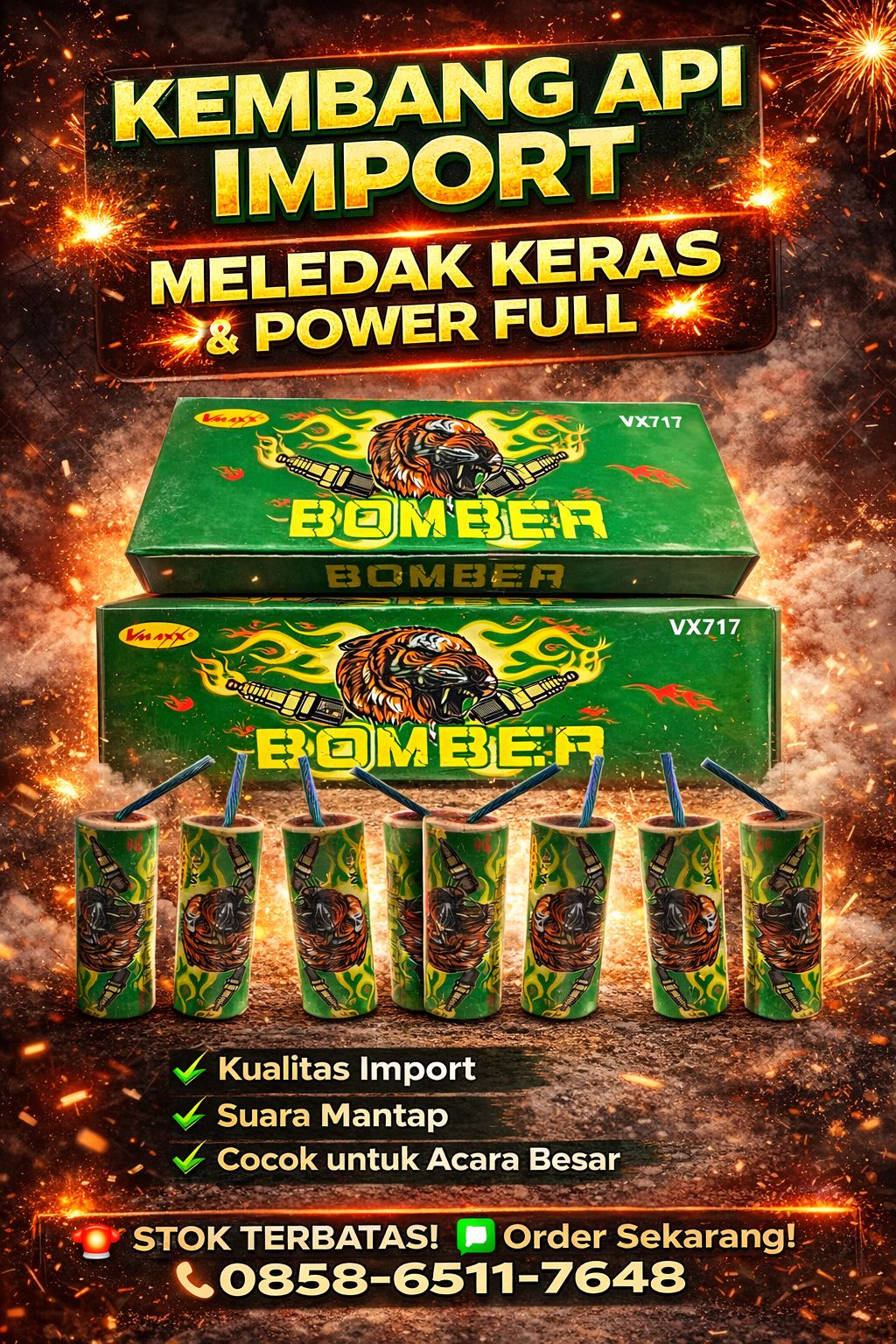 Kembang Api Import Meledak Bawah